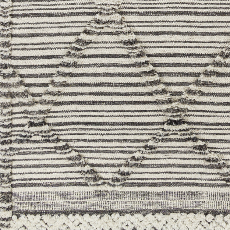 Leanna Handmade Wool Gray/Beige Rug Joss & Main